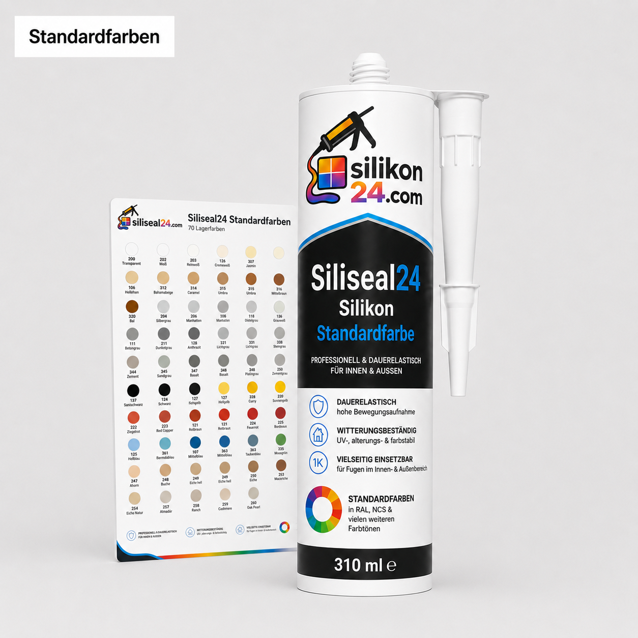 Dichtstoffe in Standardfarben