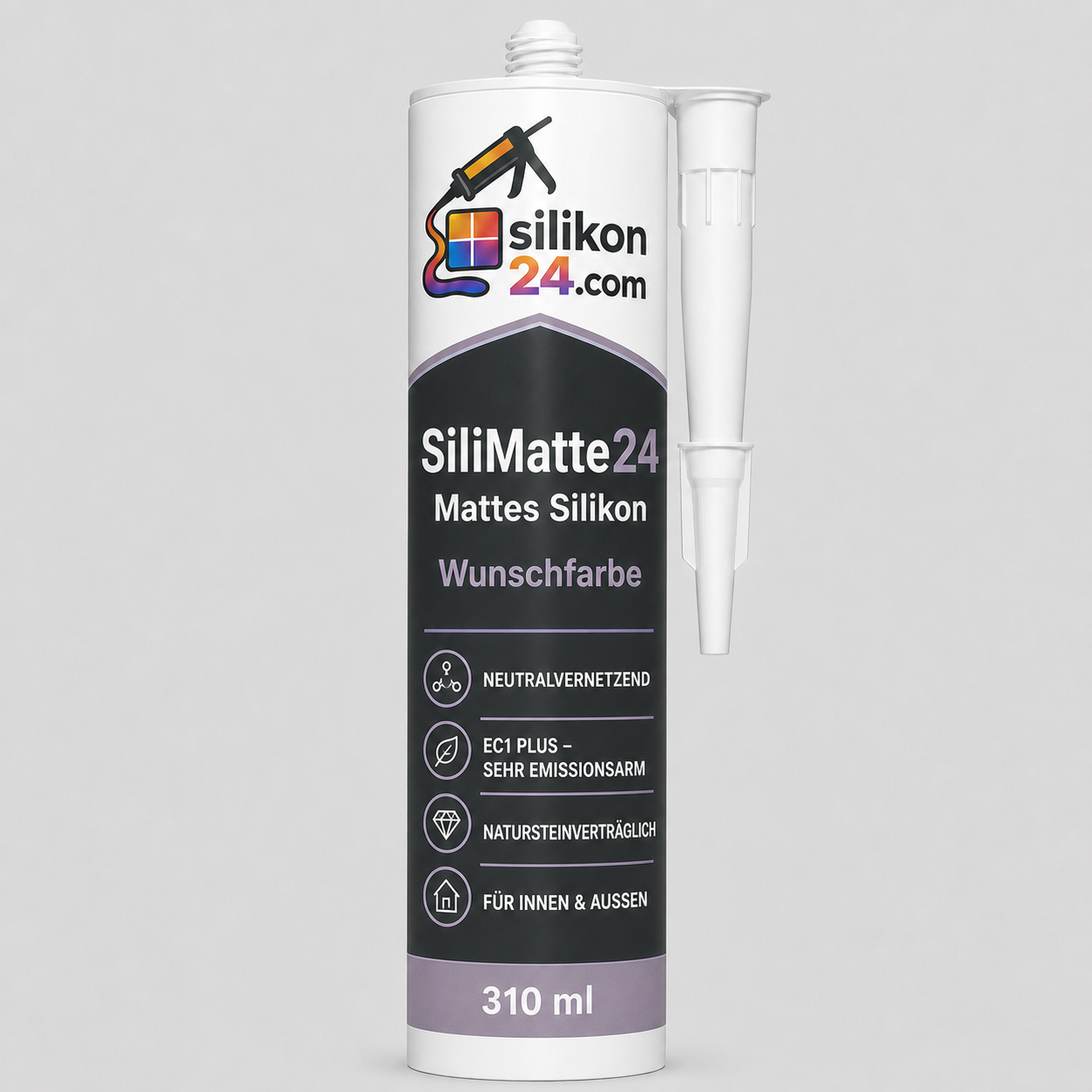 Mattes Silikon Wunschfarbe nach RAL, NCS, RAL Design, Farbfächer & Muster – Silimatte24 310 ml