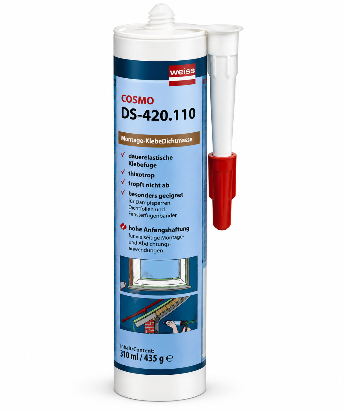 COSMO DS-420.110 Montage-Klebedichtmasse 310 ml