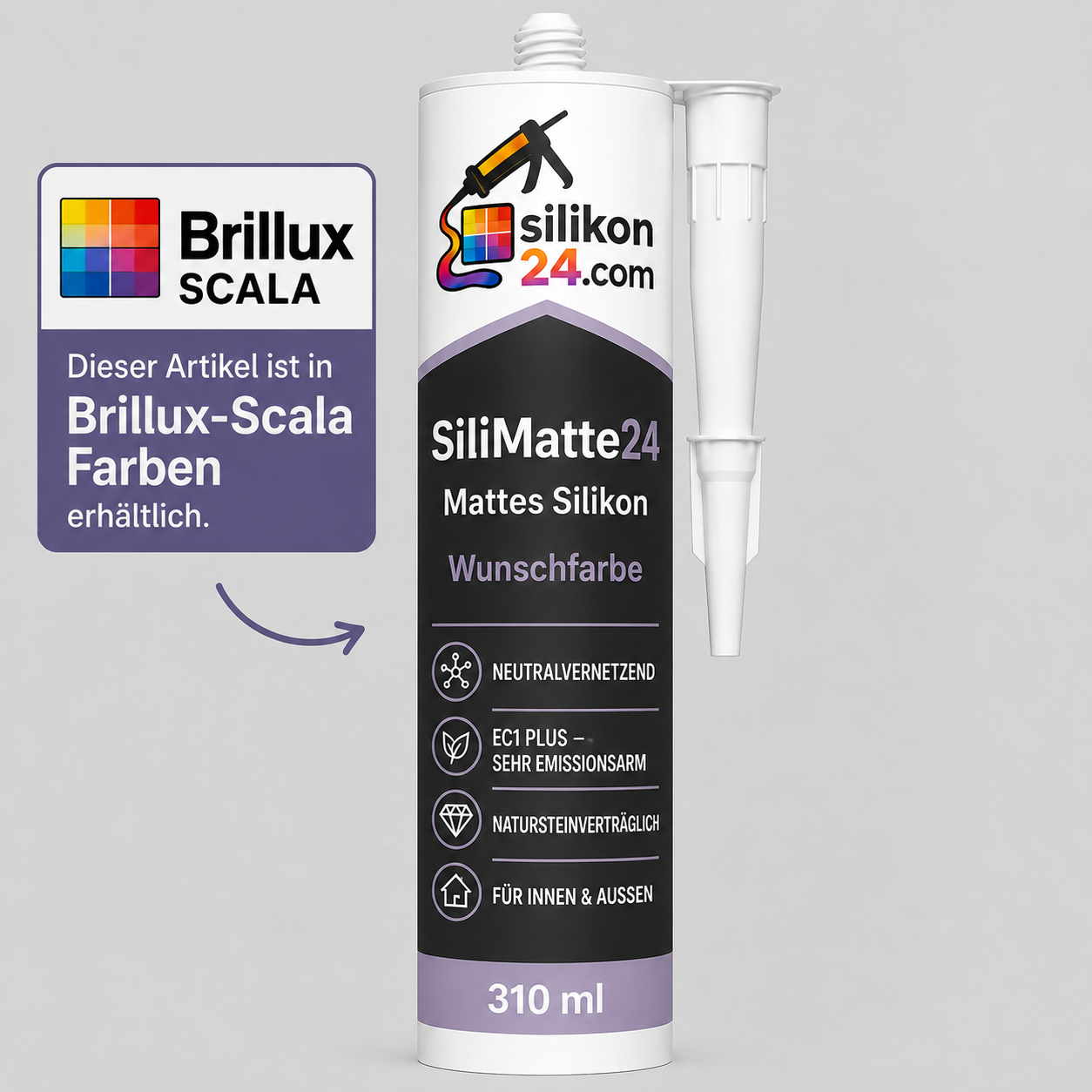 Mattes Silikon nach Brillux Scala Farben – SiliMatte24 310 ml