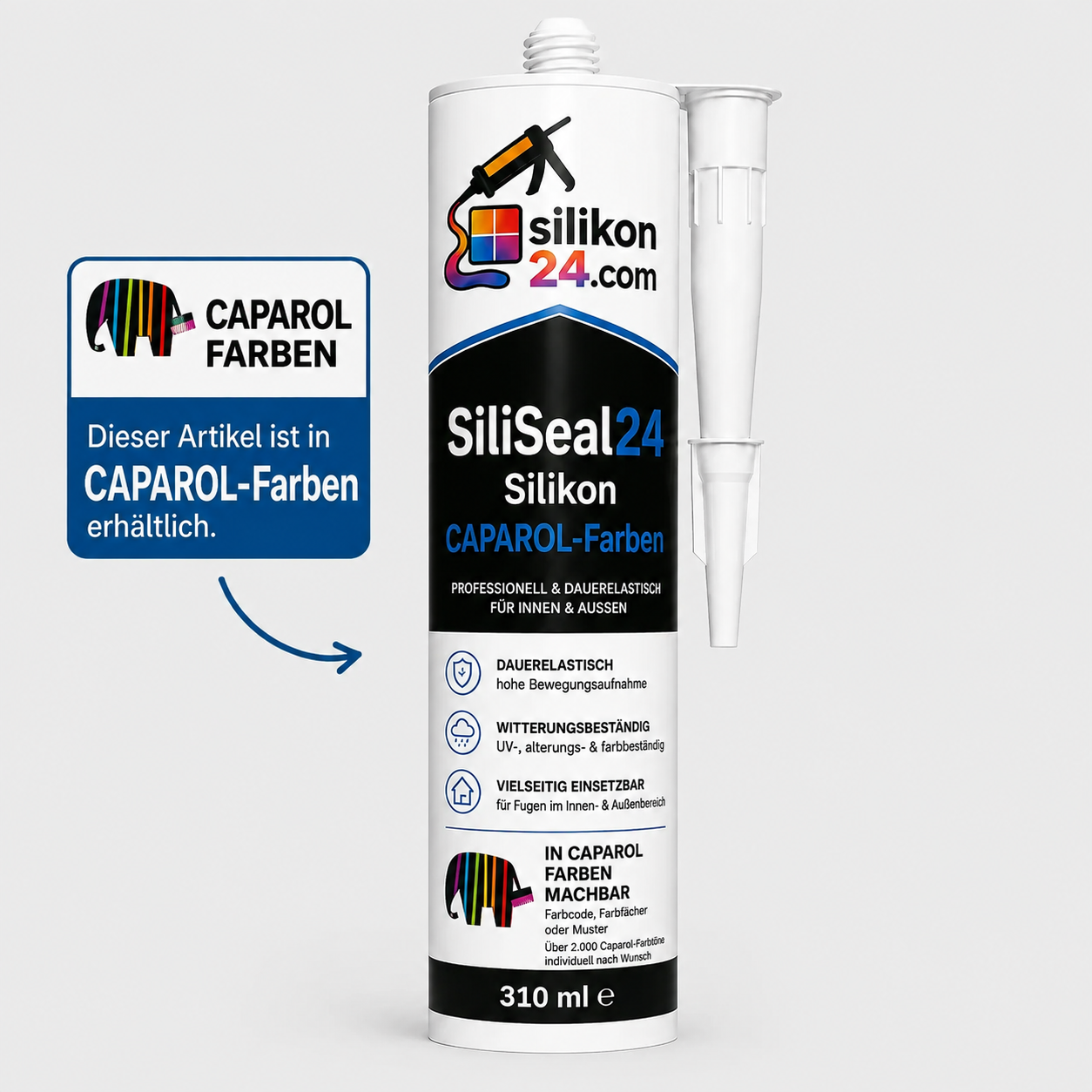 Silikon nach Caparol 3D System Plus – Siliseal24 310 ml